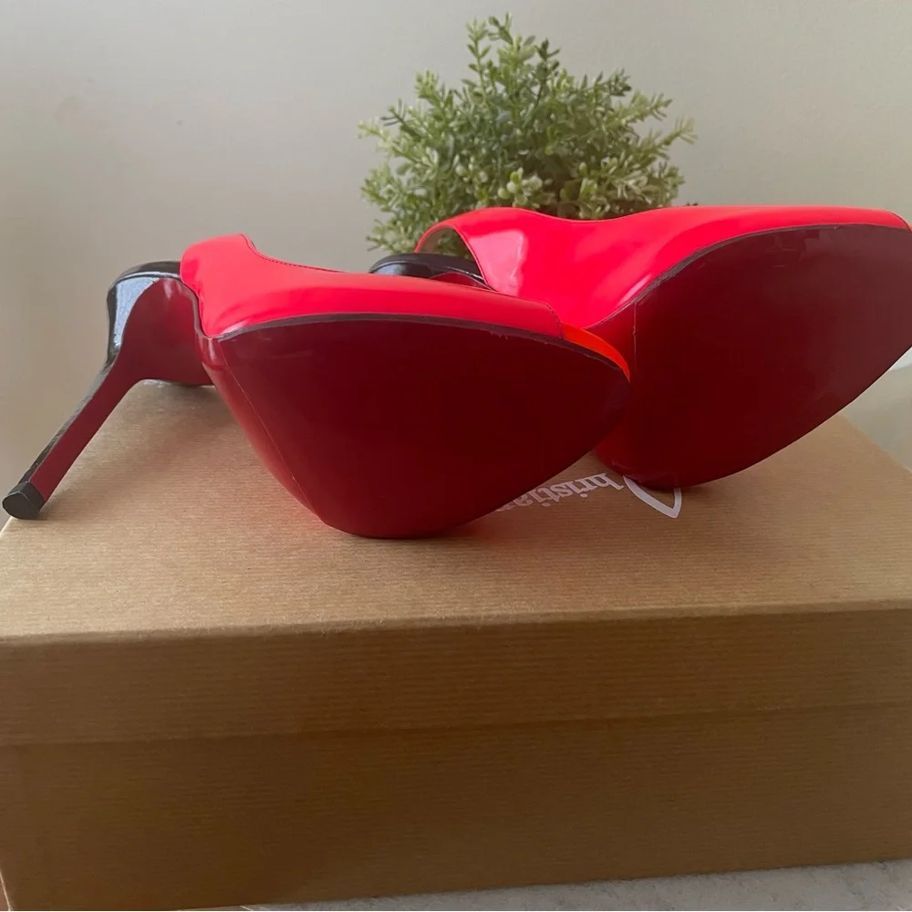 Christian Louboutin Clare slingback Pumps open toe - Picture 6 of 10